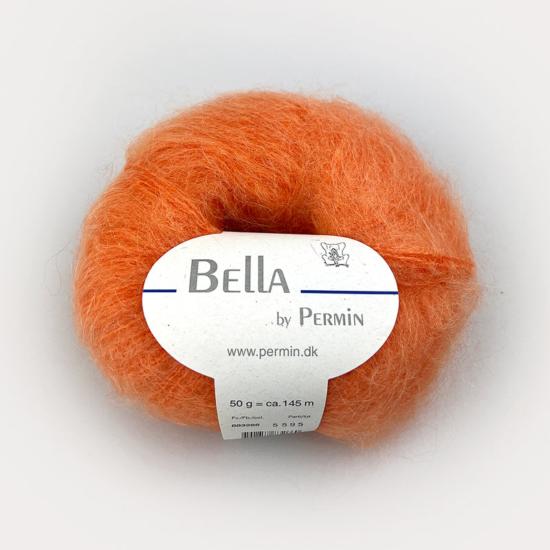 Permin Bella Mohair 266 Lys Orange