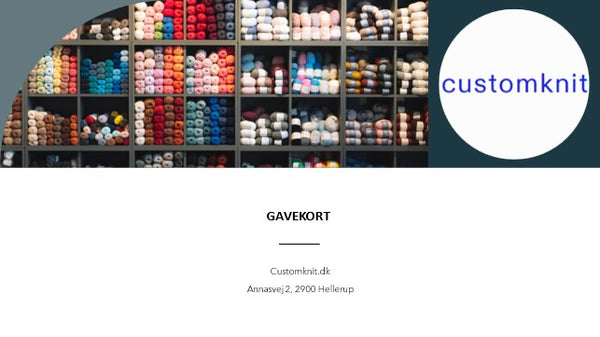 Gavekort - Customknit